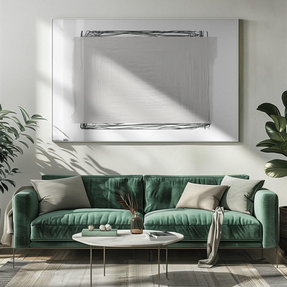 Gekritzelte Gelassenheit | Leinwand