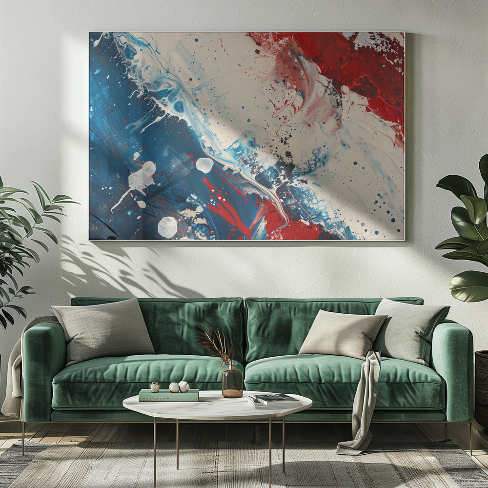 Rot, Weiß und Blau | Leinwand
