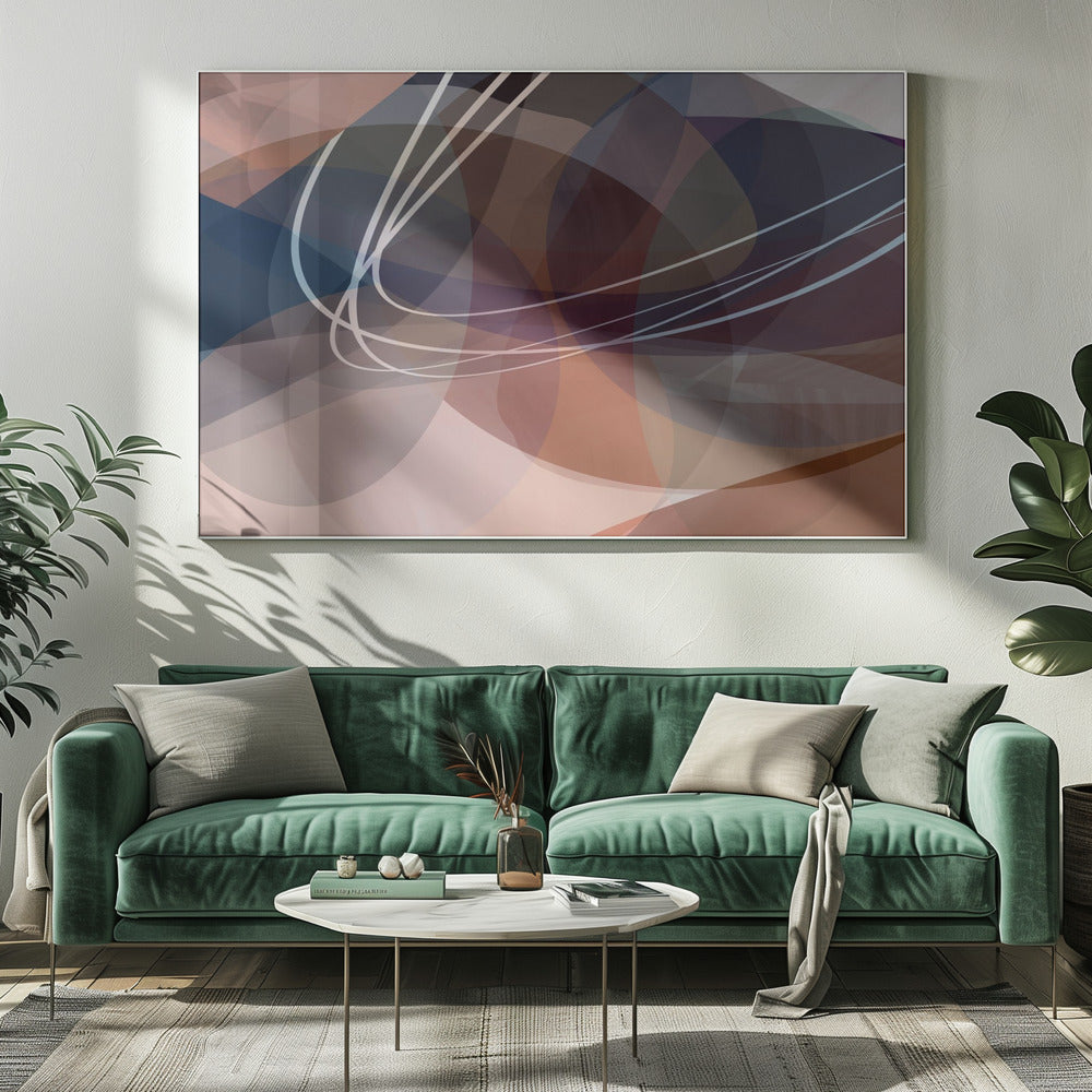Altrosa Formen 3 | Leinwand