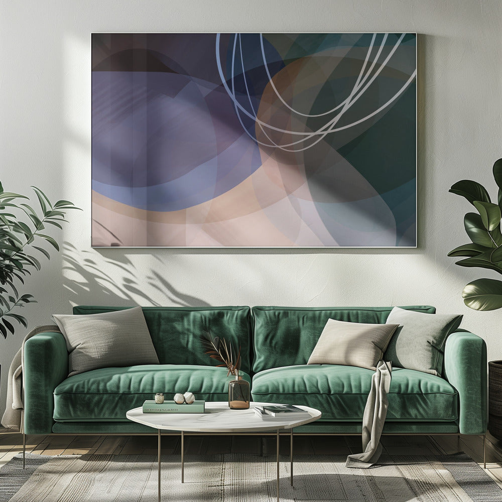 Altrosa Formen 4 | Leinwand
