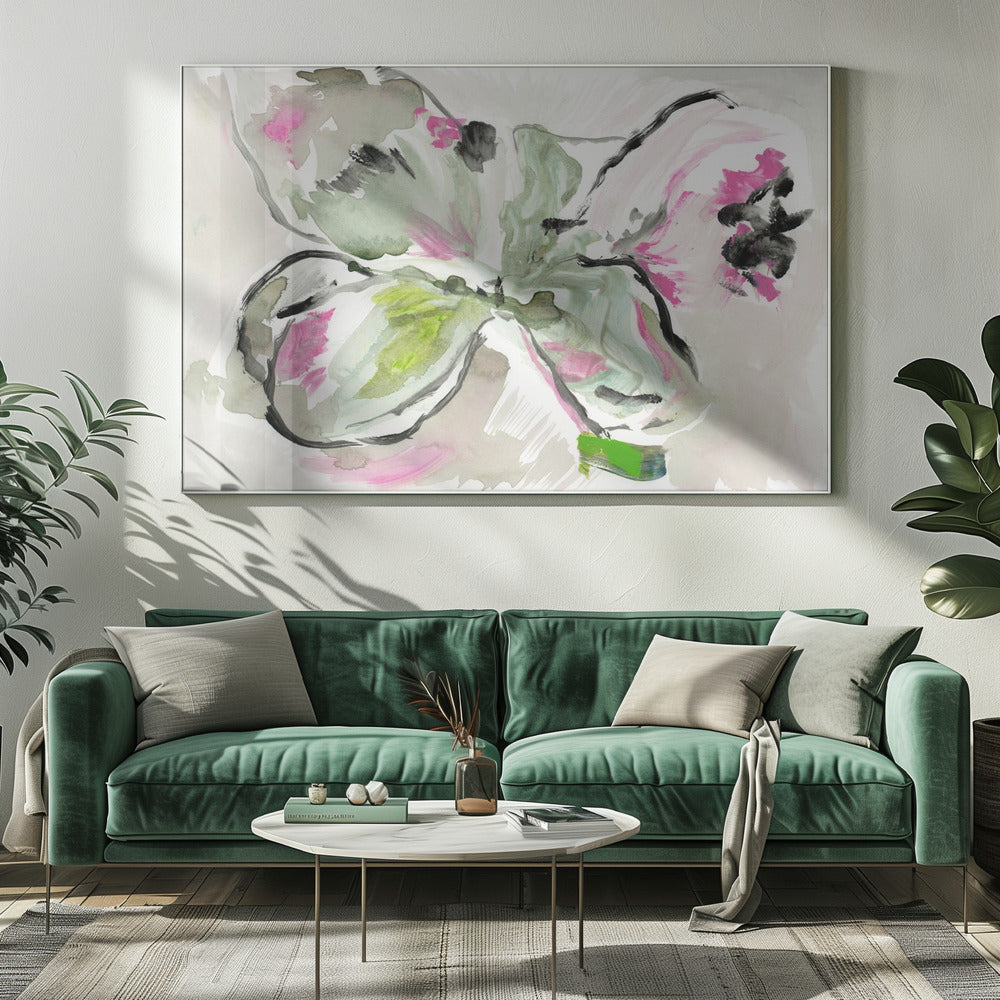 Abstract Purple Violet Pink Hues Floral 2 | Canvas