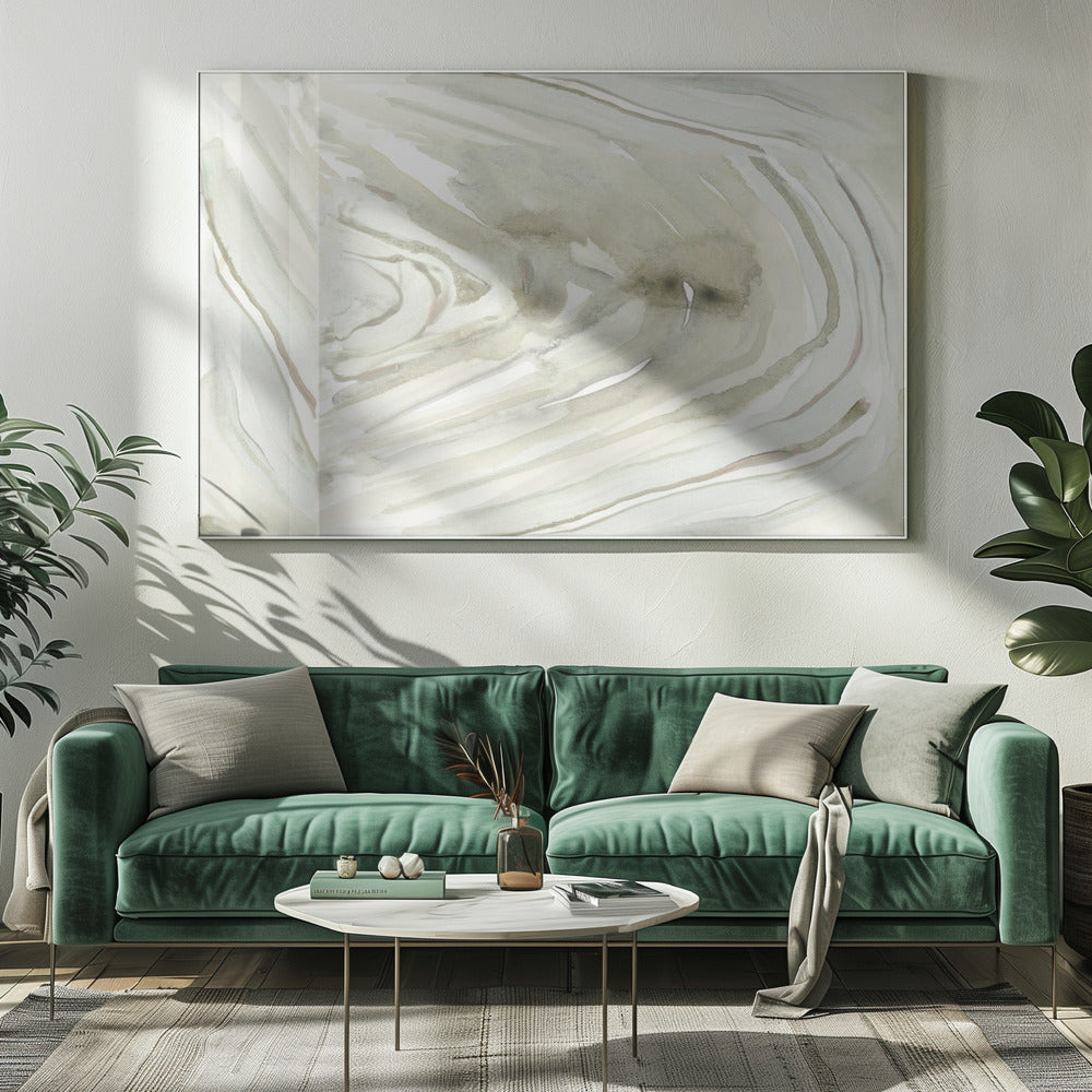 Neutral Sliced Agate 1 | Canvas