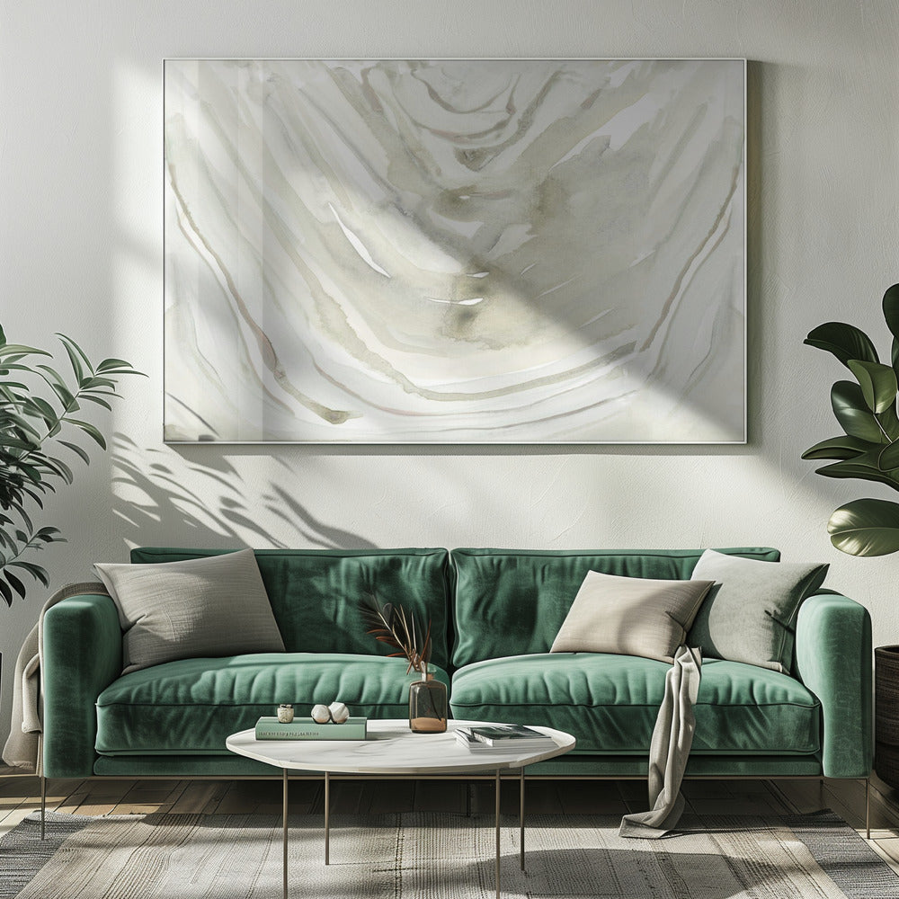 Neutral Sliced Agate 2 | Canvas