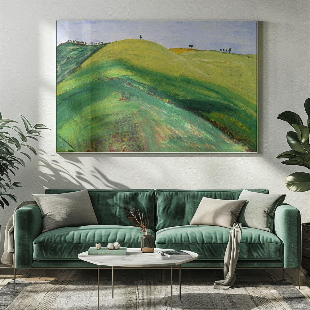 Grüne Hügel | Leinwand