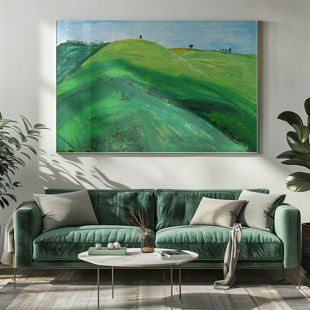 Grüne Hügel | Leinwand