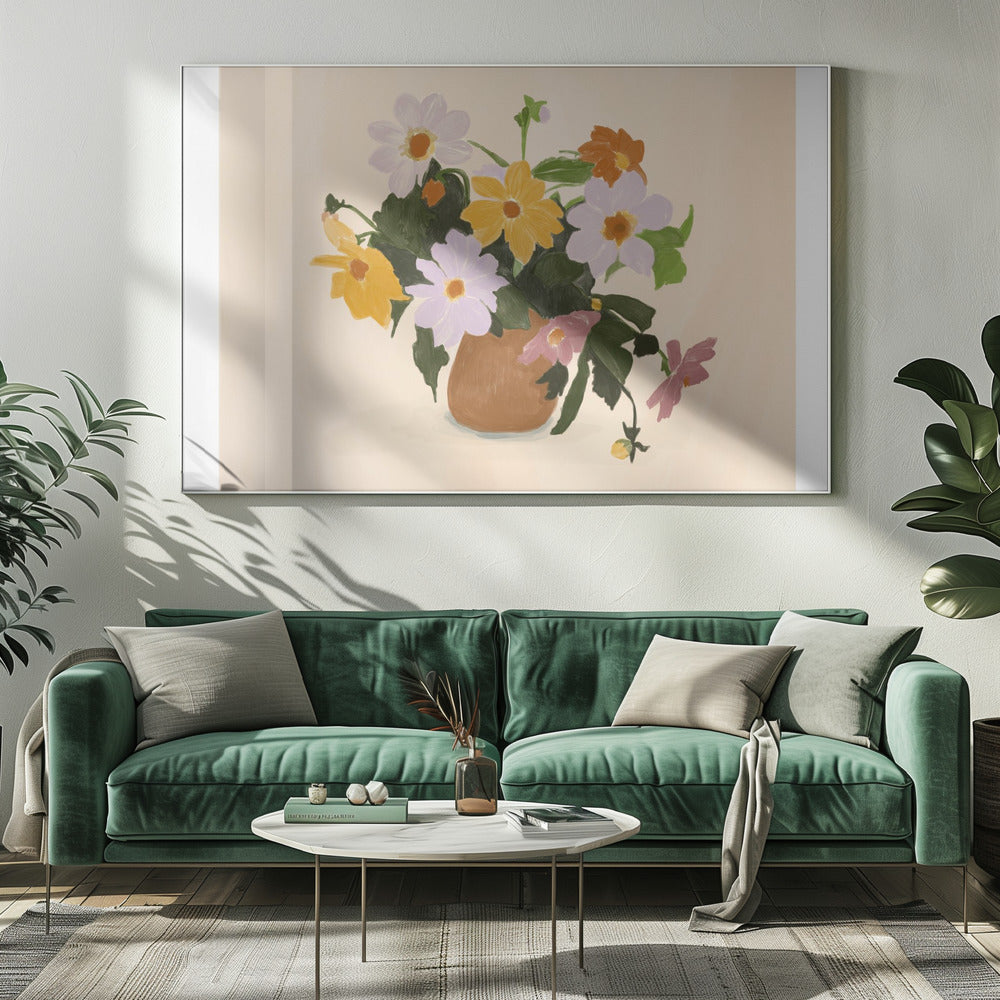Pandcsummerflowers Kopie | Leinwand