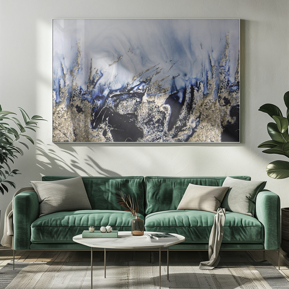 Dramatic Art - Golden Rocks | Canvas