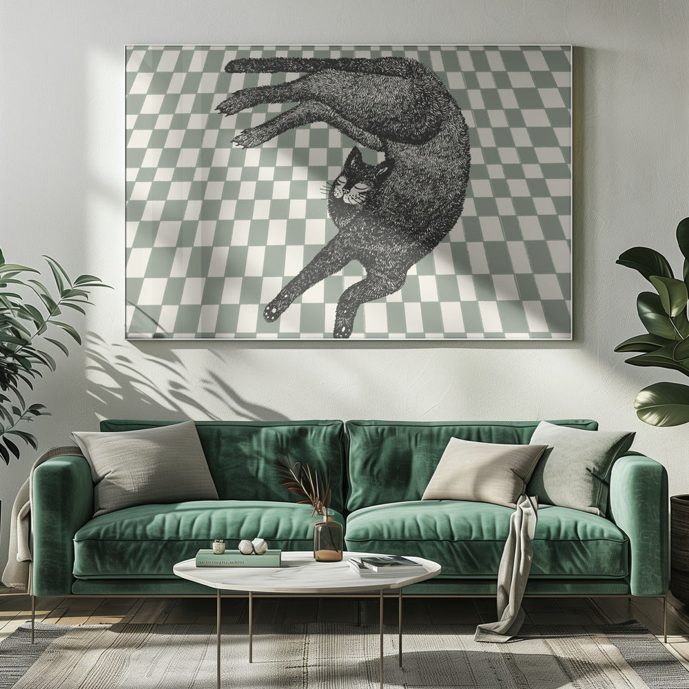 Schlafende Katze III | Leinwand