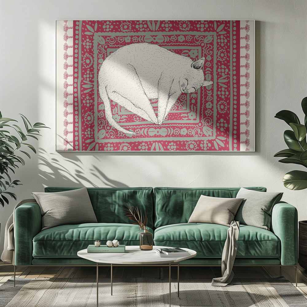 Schlafende Katze VI | Leinwand