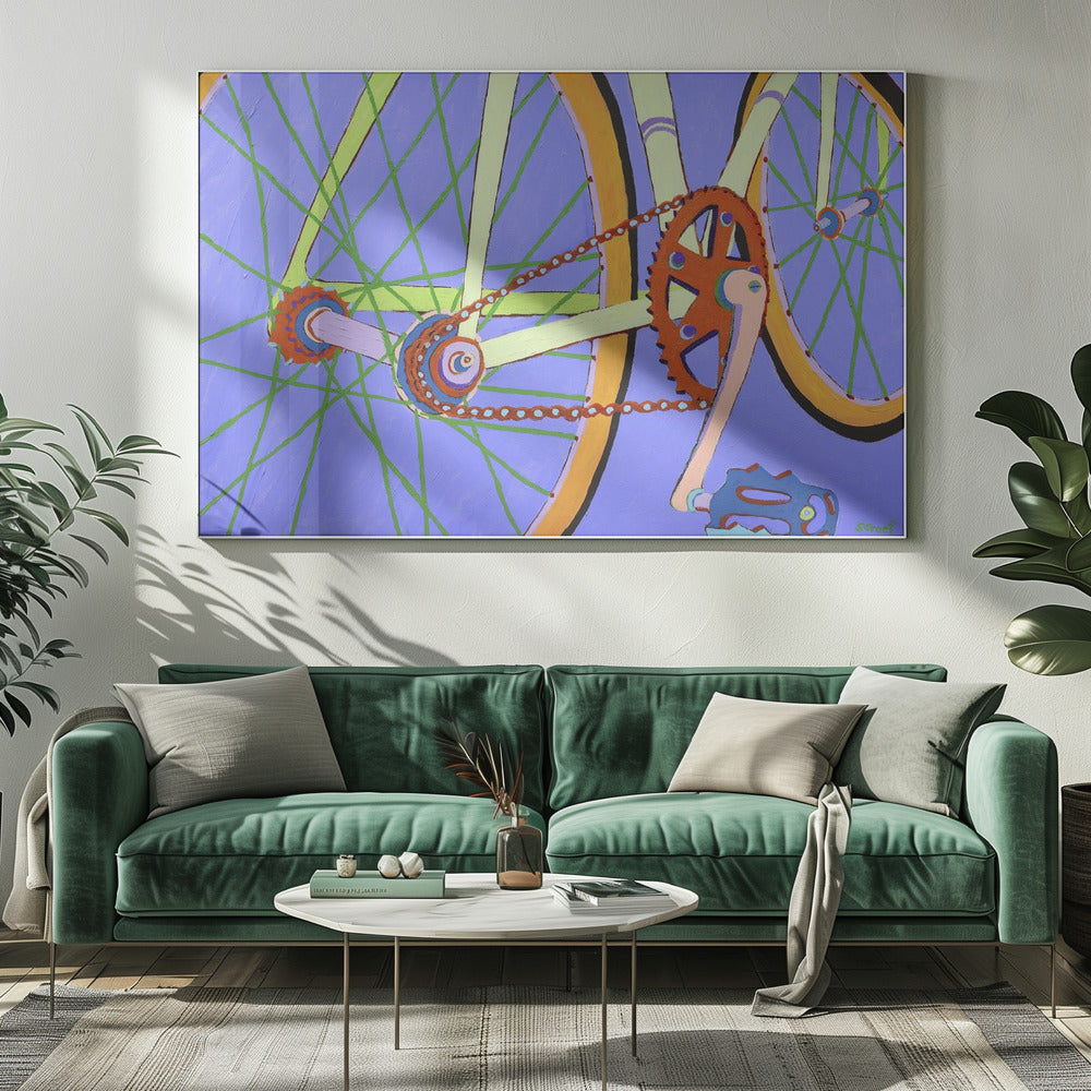 Green Spokes | Canvas