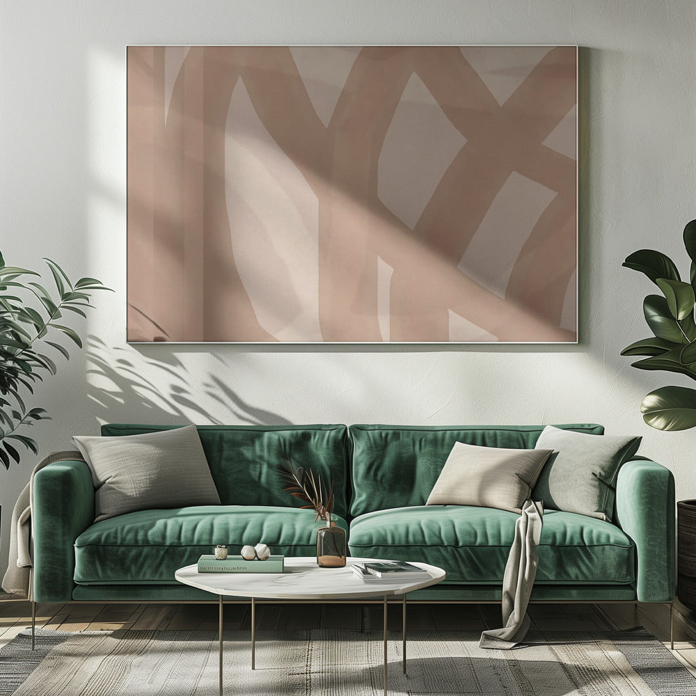 Neutral Abstract Watercolor In Nude and Pastel 9 | Canvas