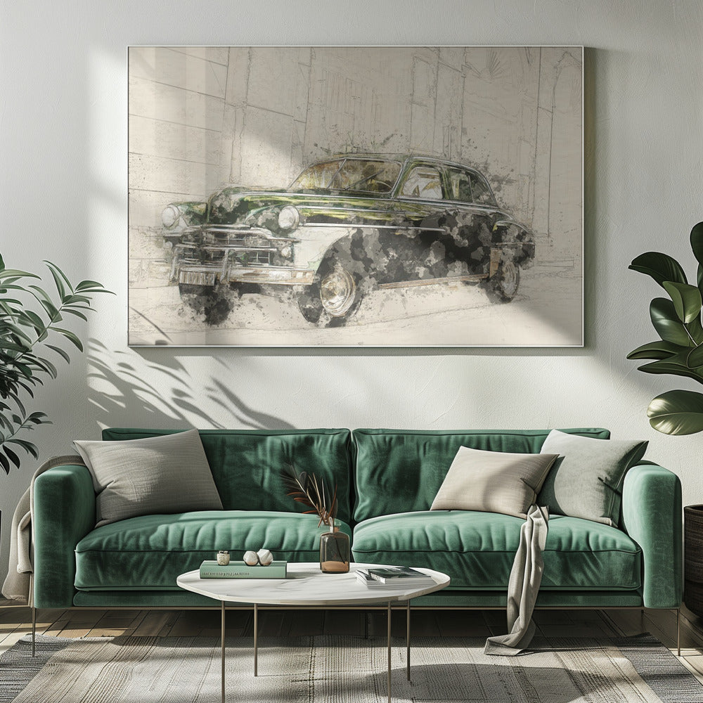 Retro Car | Canvas