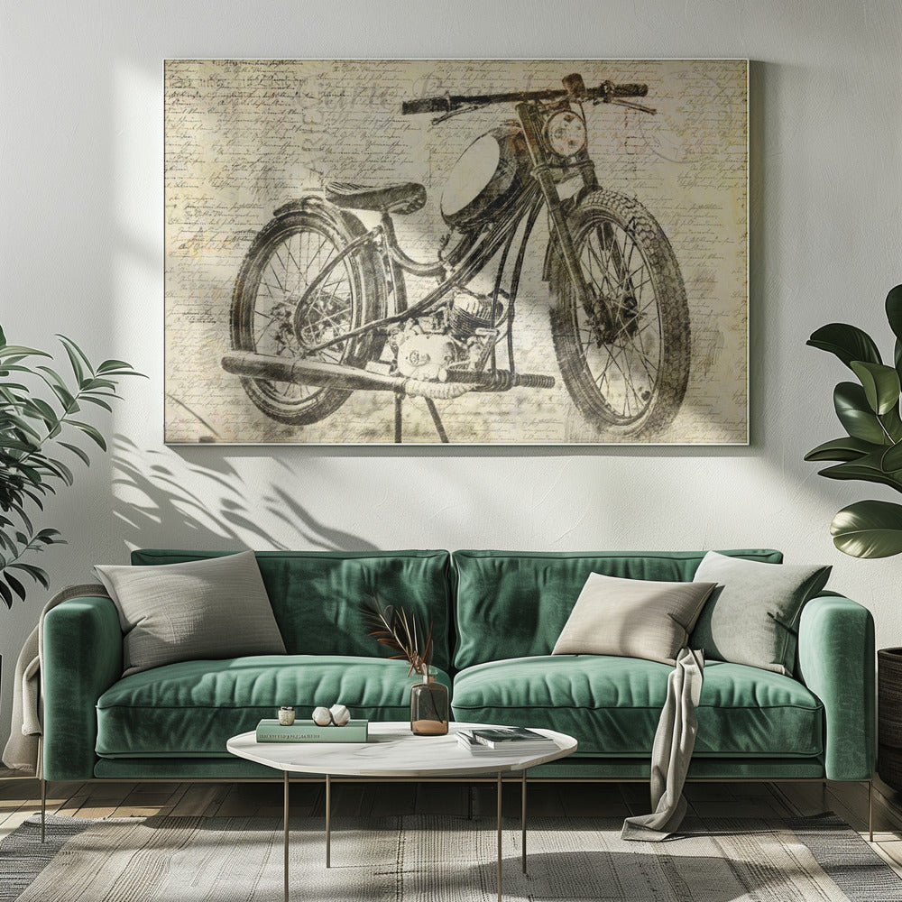 old motor cycle | Canvas