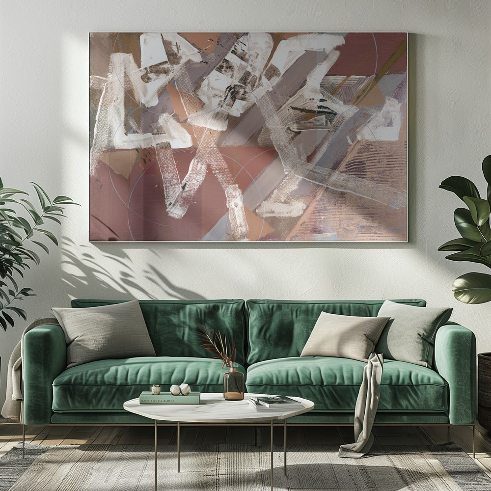 Abstract Circles and Textures 2 | Canvas