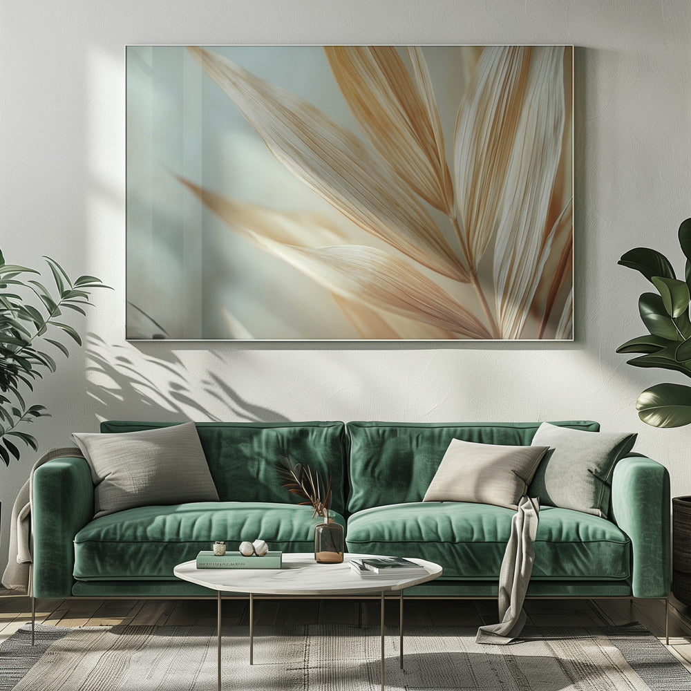Goldene Blätter Harmonie | Leinwand