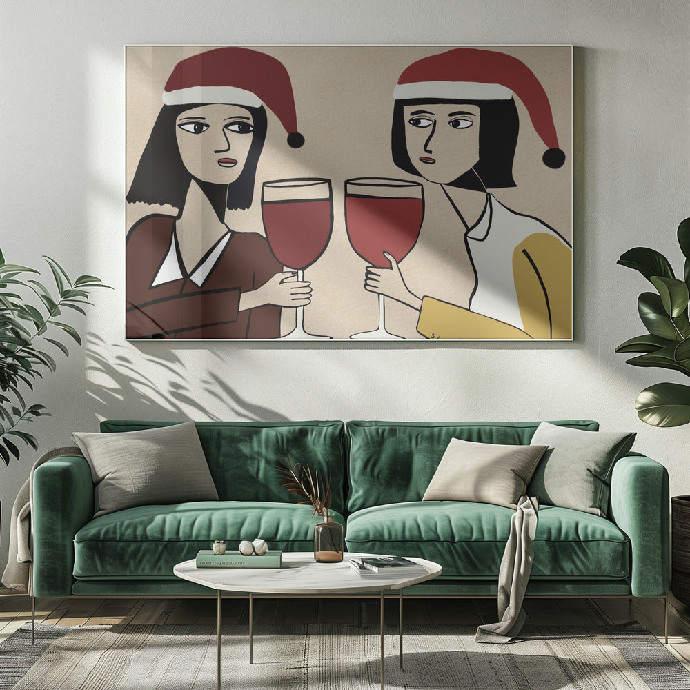 Weihnachtsfeiern | Leinwand