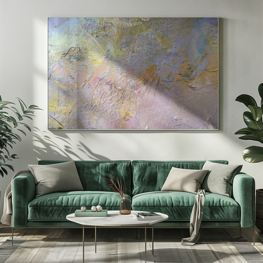 Verträumter Pastell-Wandteppich | Leinwand