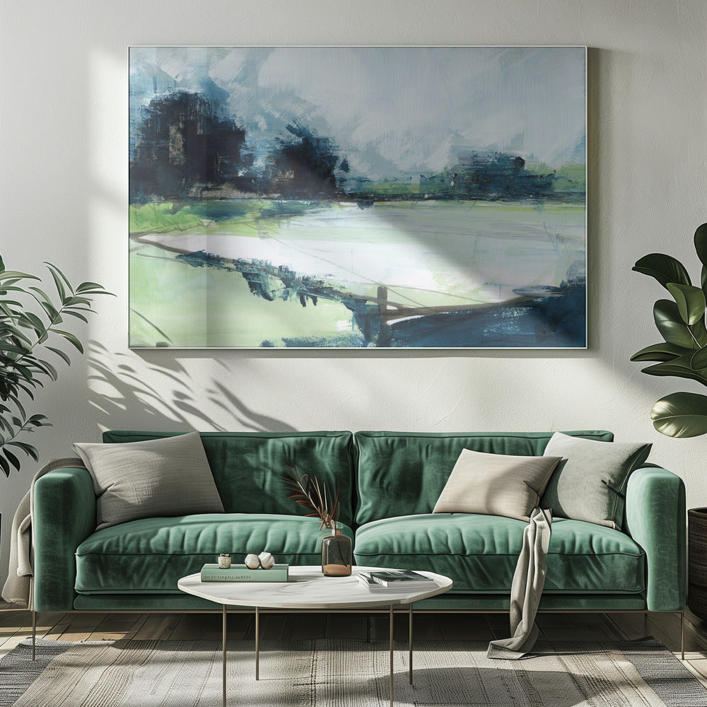 Eine ruhige Reflexionslandschaft 2 | Leinwand