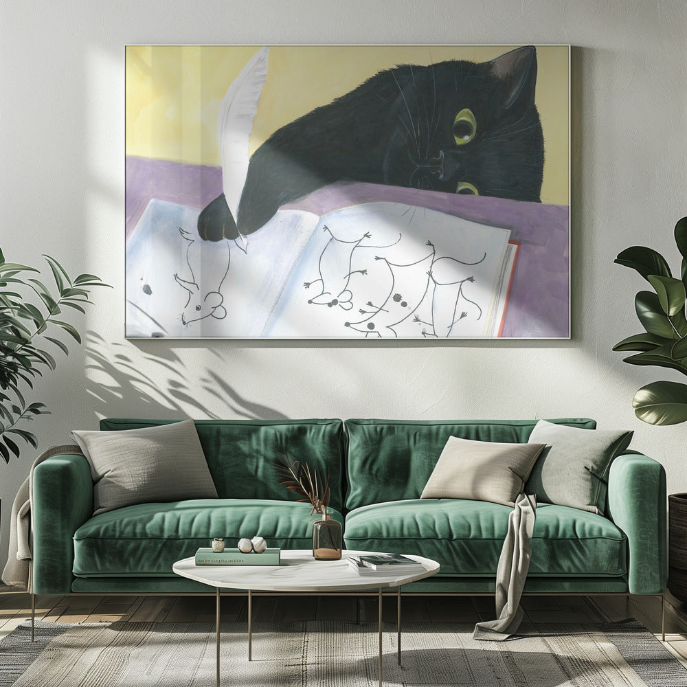 Katzenartige Fantasie | Leinwand