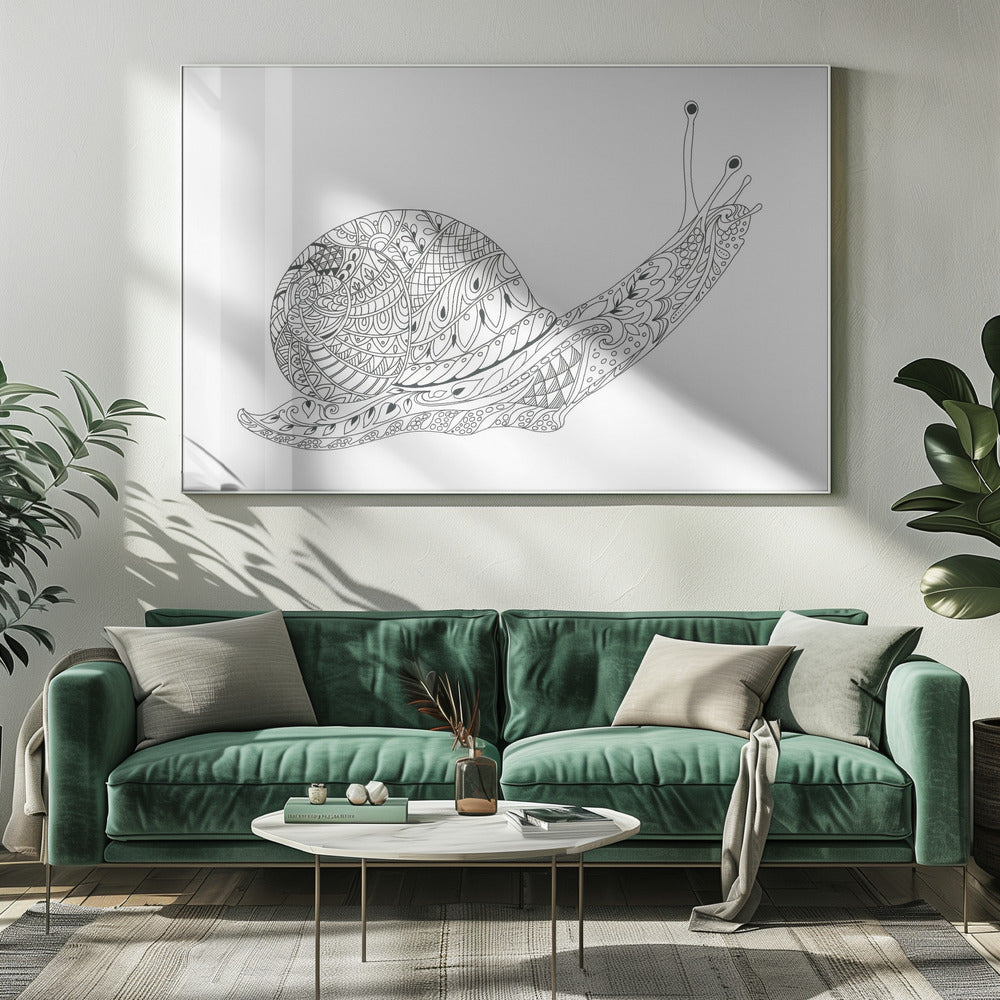 Wunderliches Schneckenlabyrinth | Leinwand