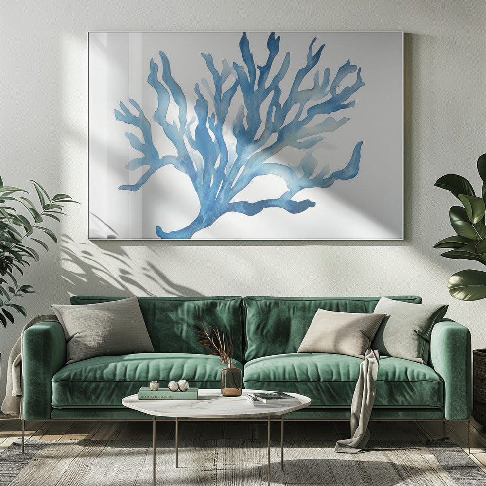 Blaue Koralle | Leinwand