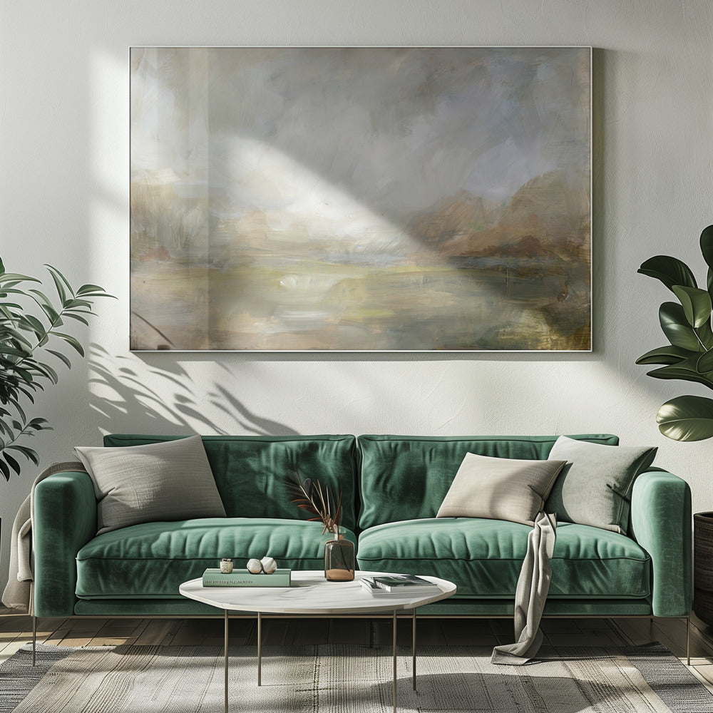 Nebliger Morgenblick | Leinwand