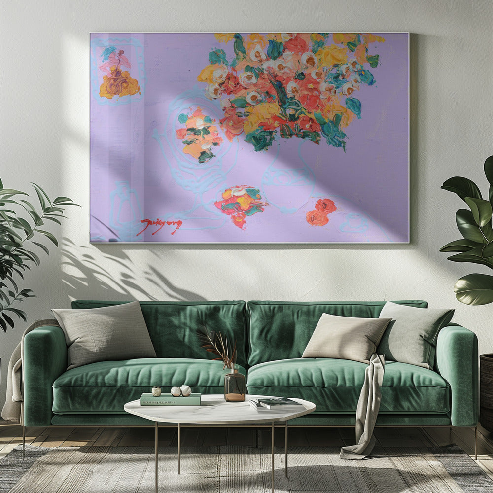Lebendige Blüten | Leinwand