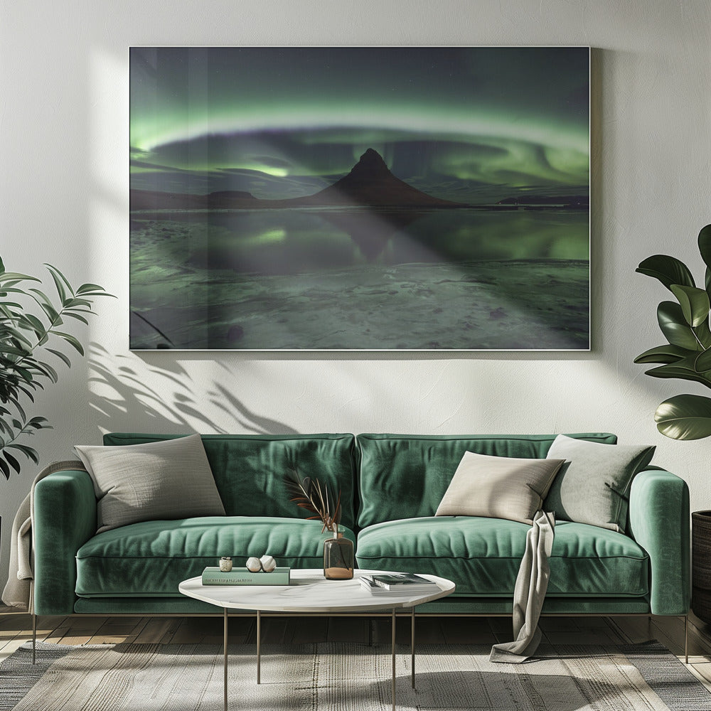 Kirkjufell Aurora | Leinwand