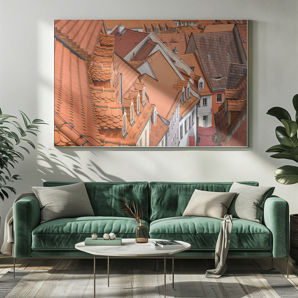 The color of these roofs... | Canvas