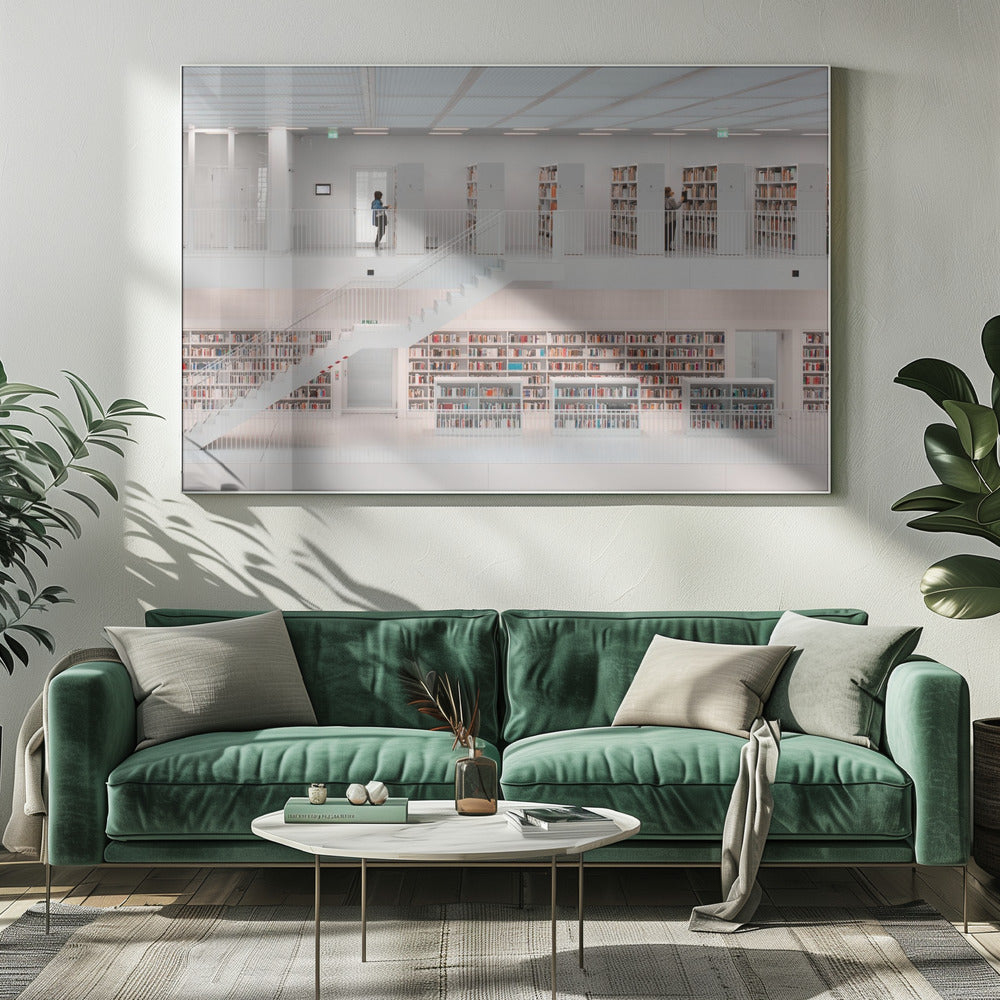in der Bibliothek, 2014 | Leinwand
