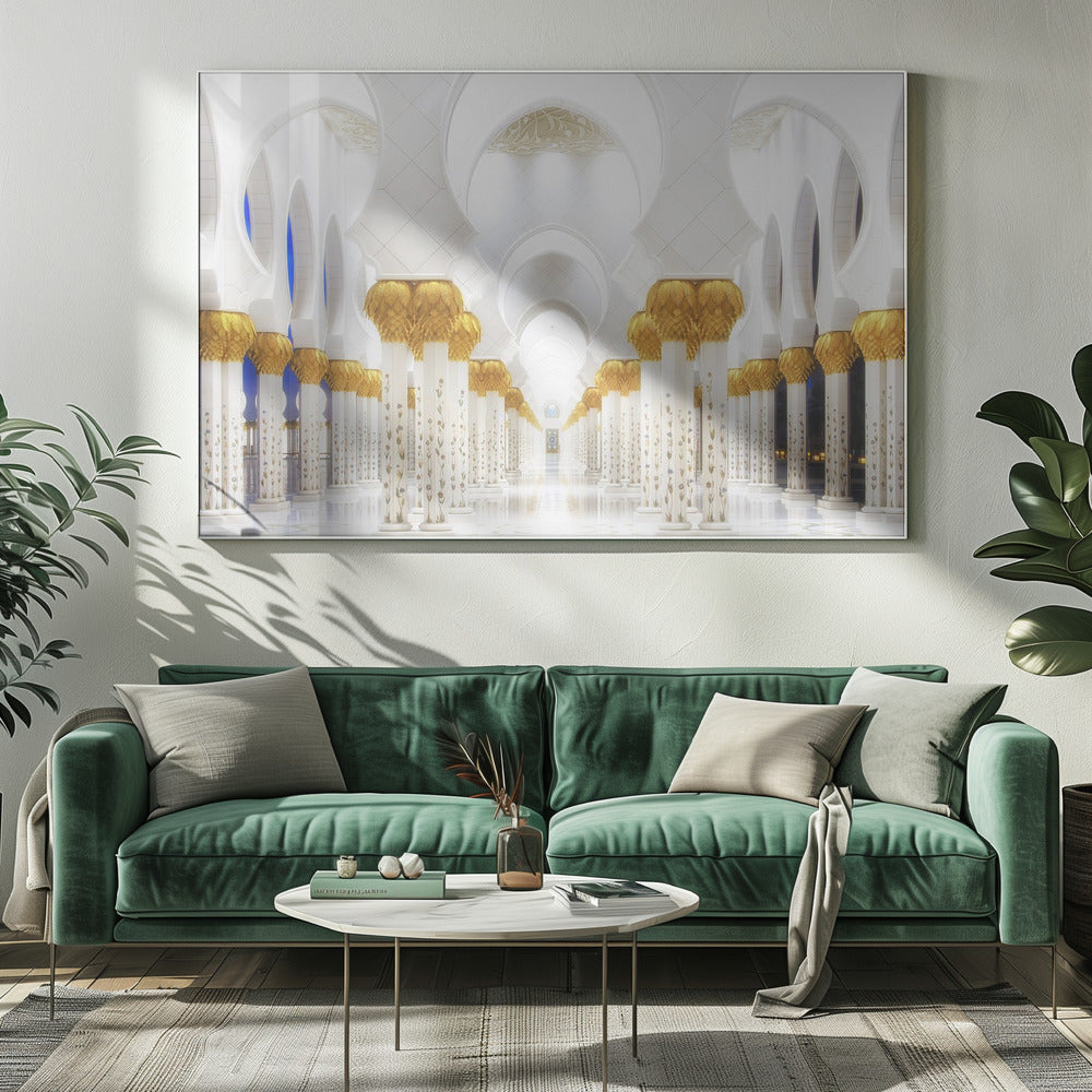 Weiß und Gold | Leinwand