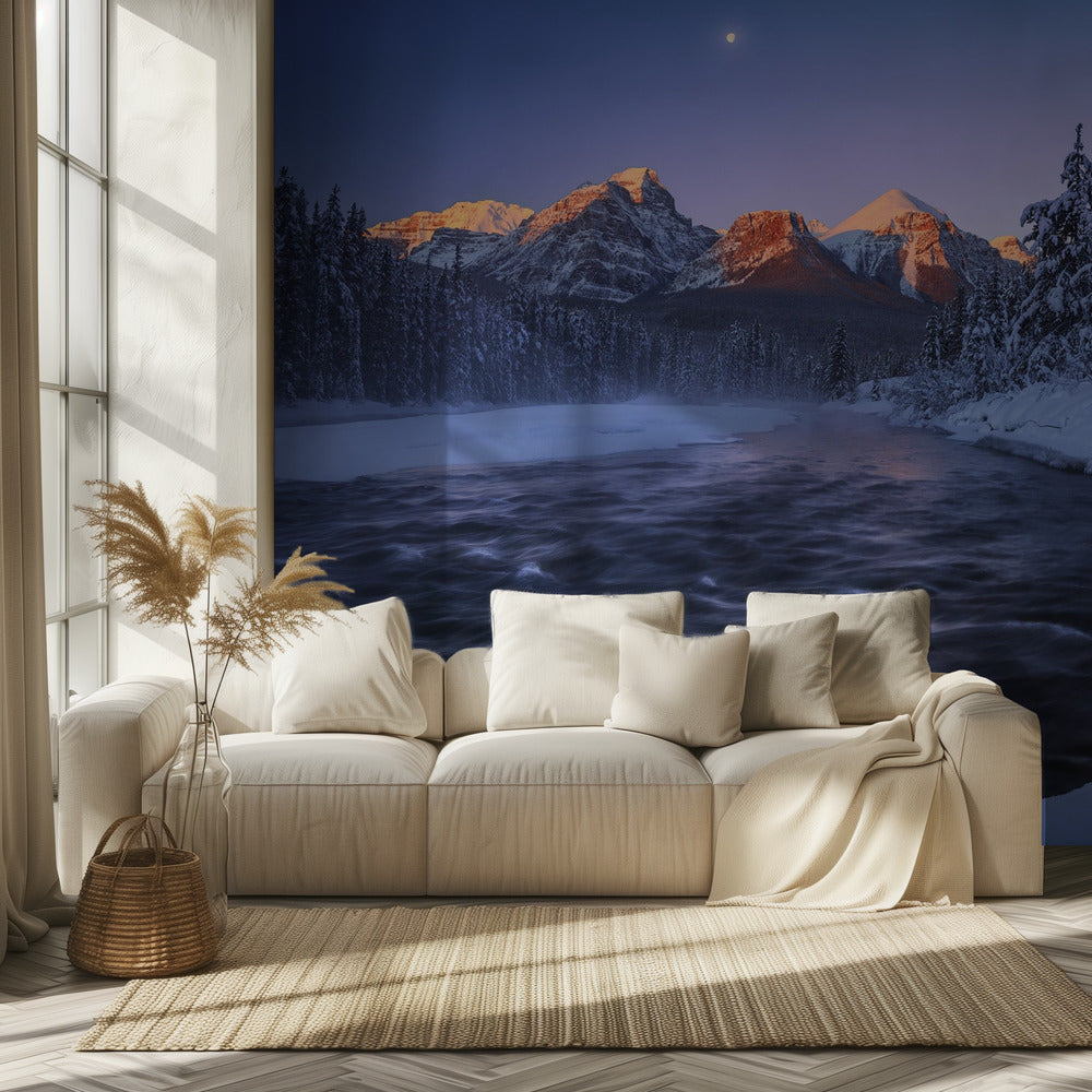 Kanadische Rockies im Winter | Hintergrundbild