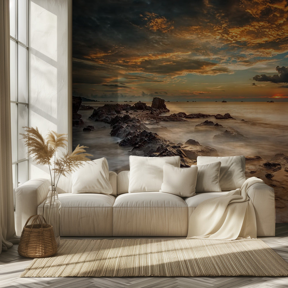Wütender Strand | Tapete