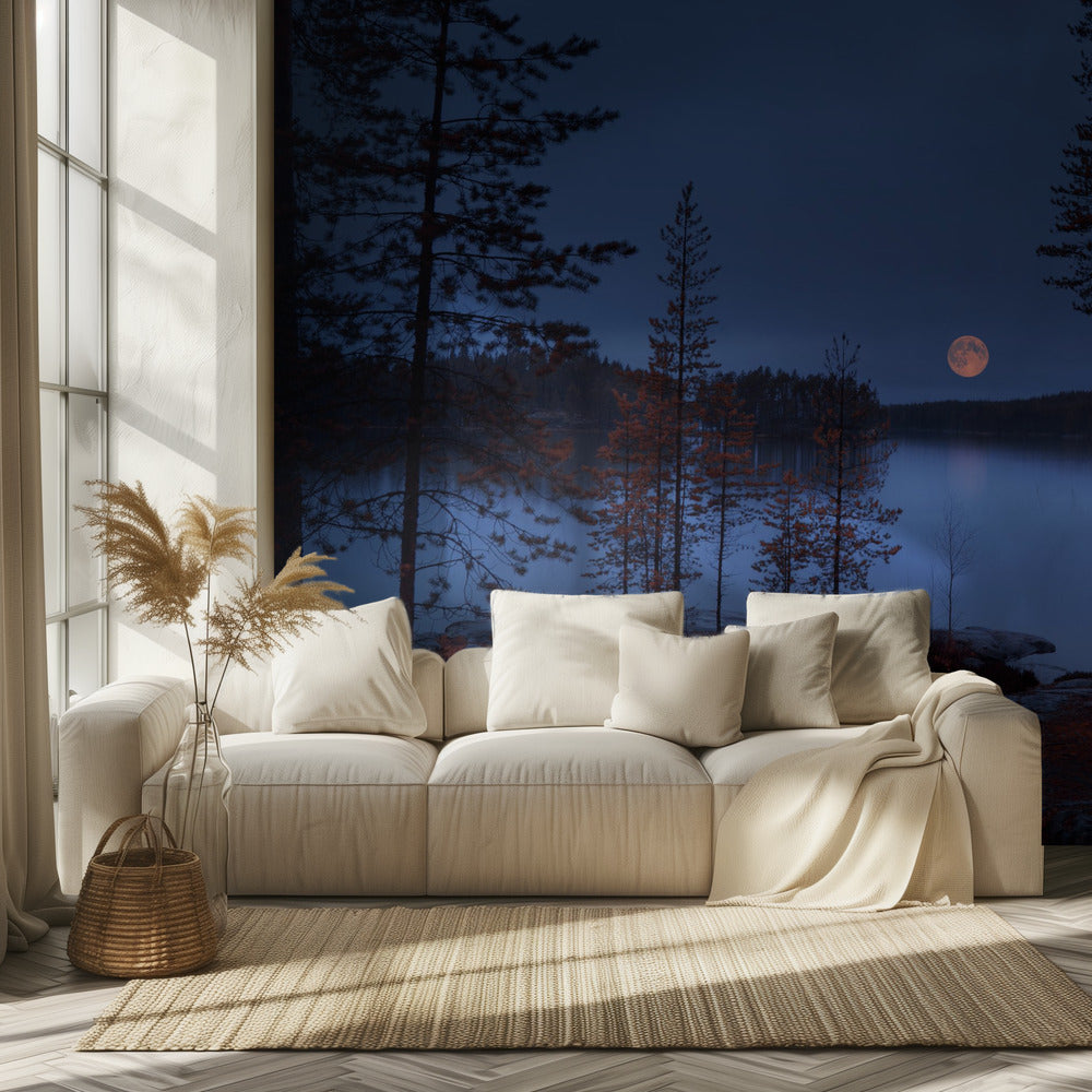 Roter Mond | Tapete
