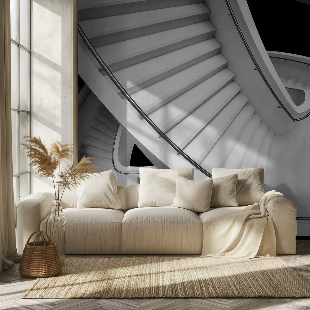 B&W staircase | Wallpaper