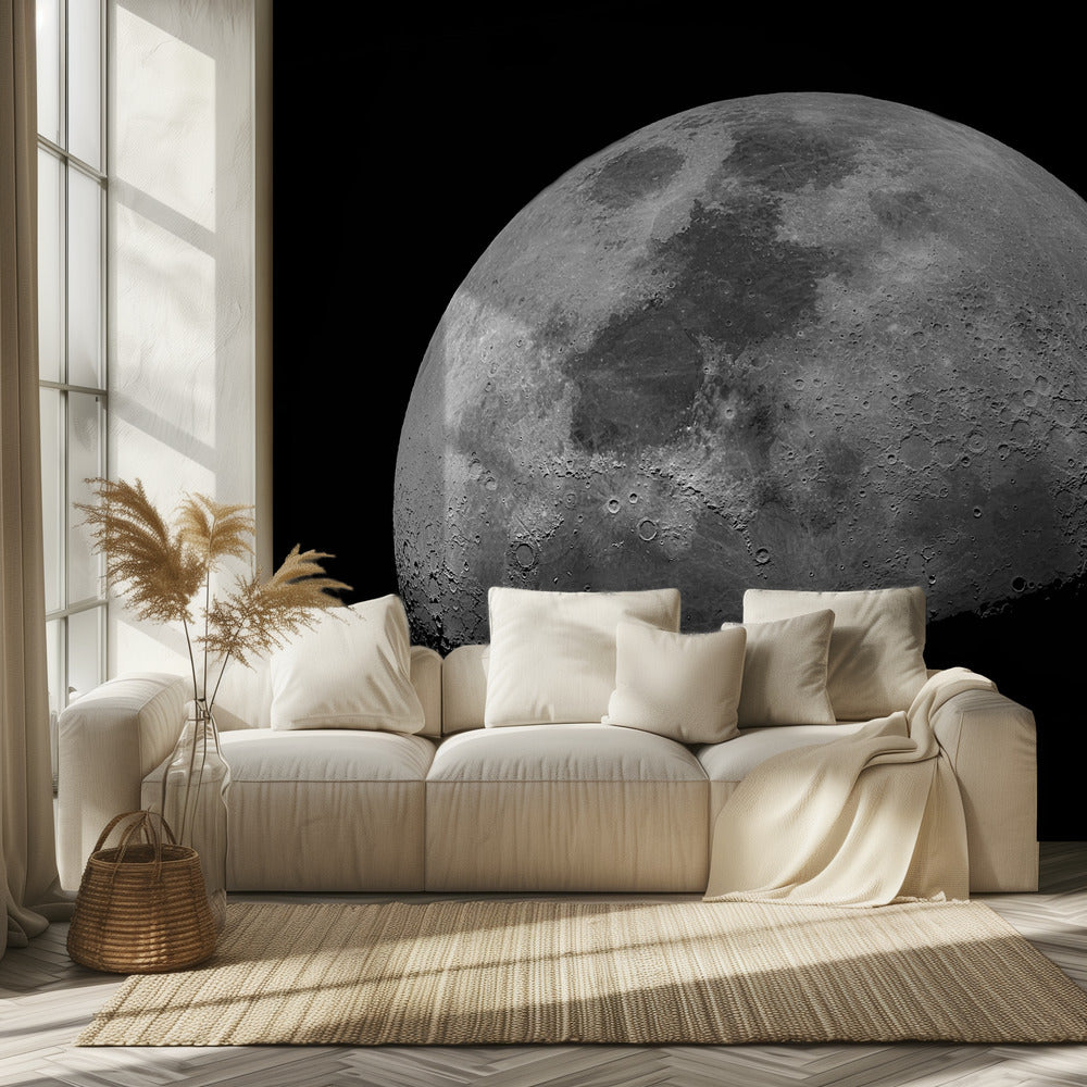 Oh, sieh dir den Mond an, er scheint dort oben | Hintergrundbild