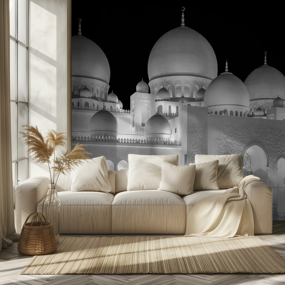 Licht der Großen Moschee von Abu Dhabi | Hintergrundbild