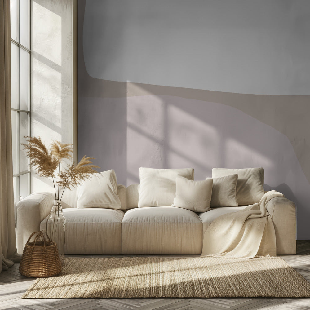 Sanfte geometrische Harmonie | Tapete