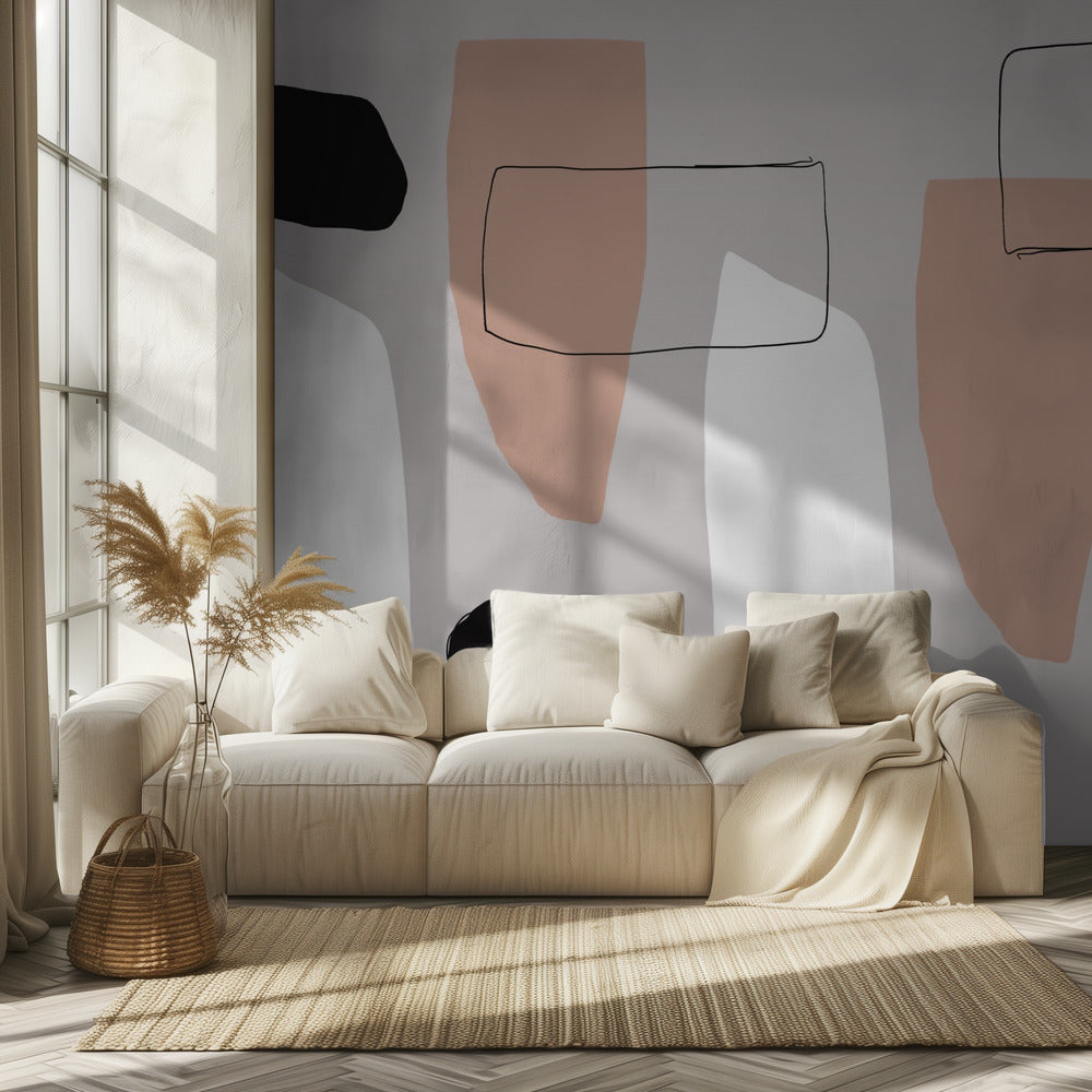 Formen und Schatten | Tapete