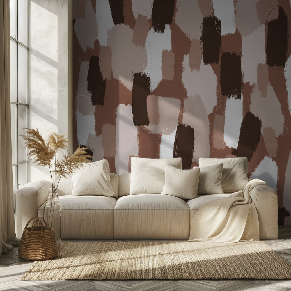 Earthy Brushstrokes | Wallpaper