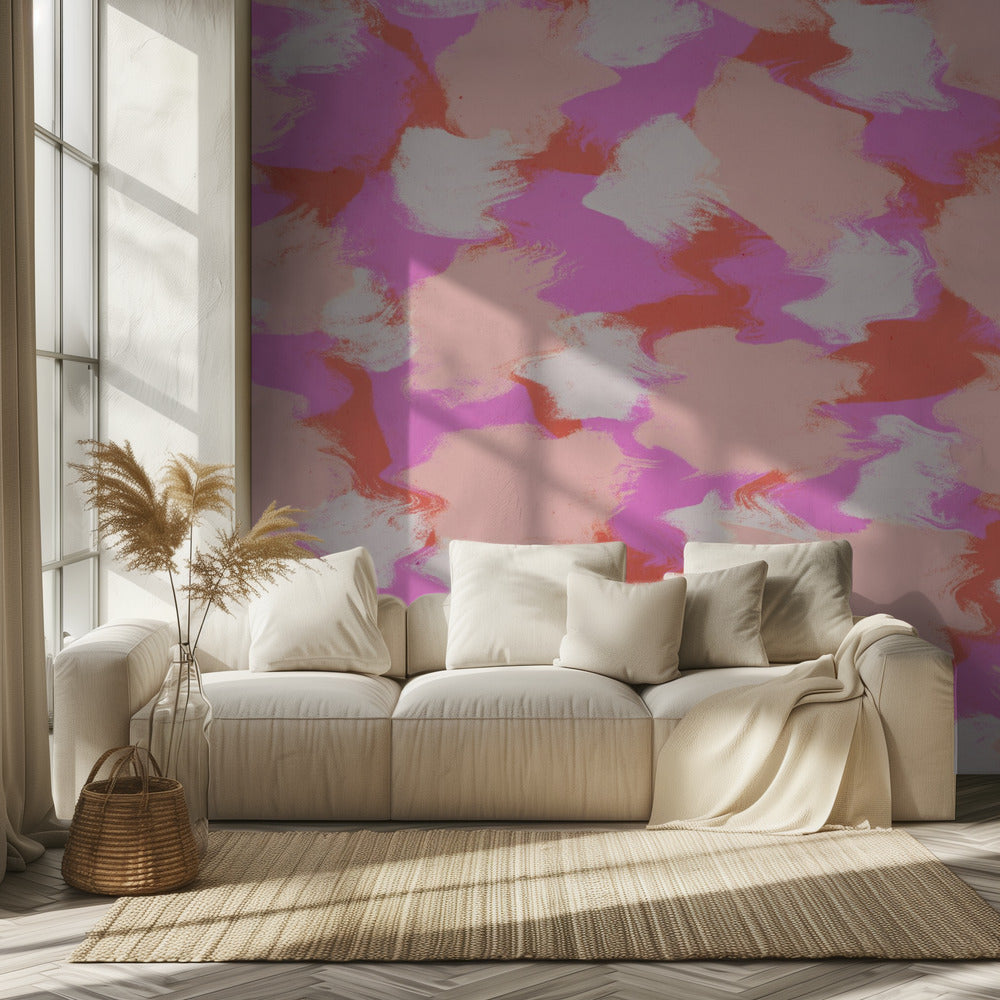 Florale Traumwellen | Tapete