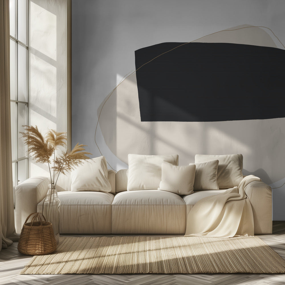 Geometrische Formen und Neutral | Tapete
