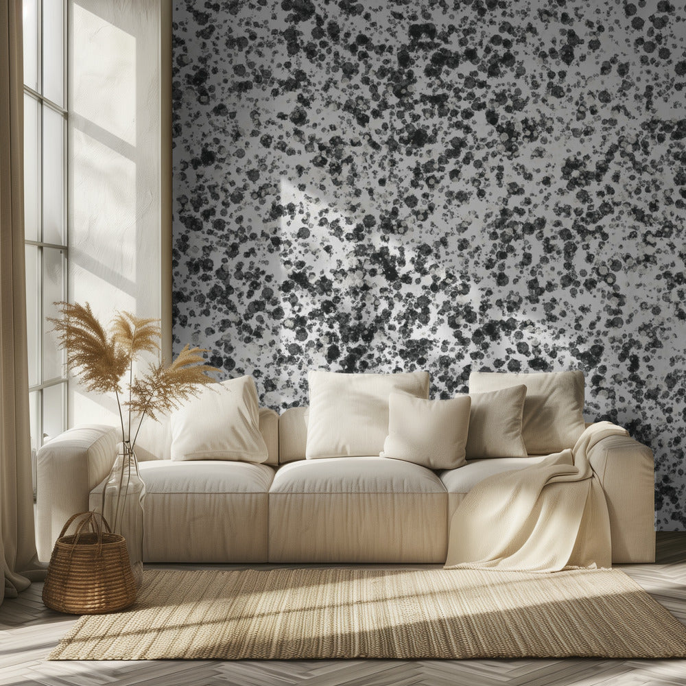 Monochrome Sprenkel | Tapete