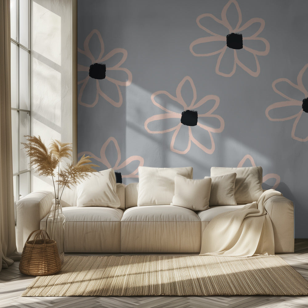 Kräftige Blumen | Tapete