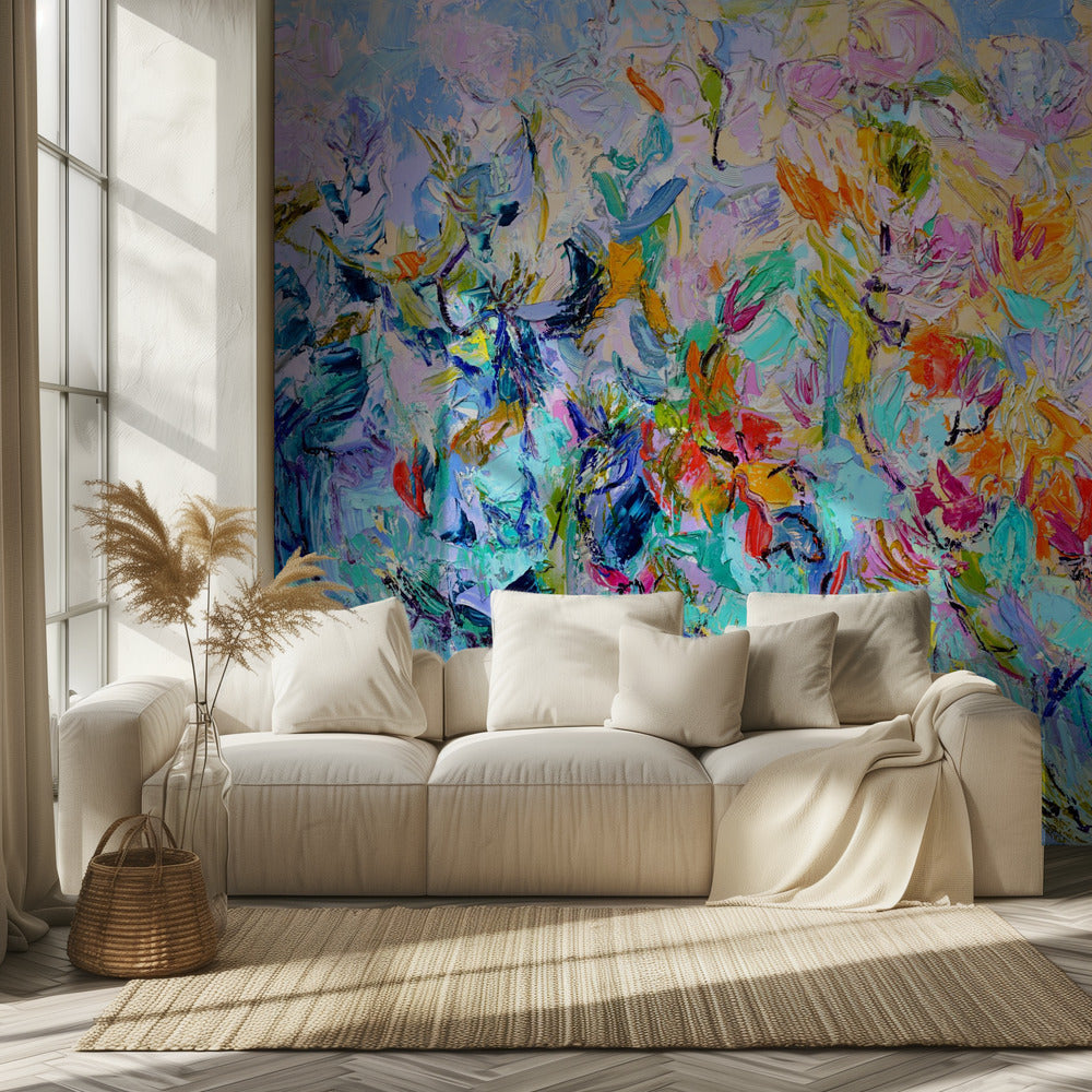 Strahlende florale Harmonie | Tapete