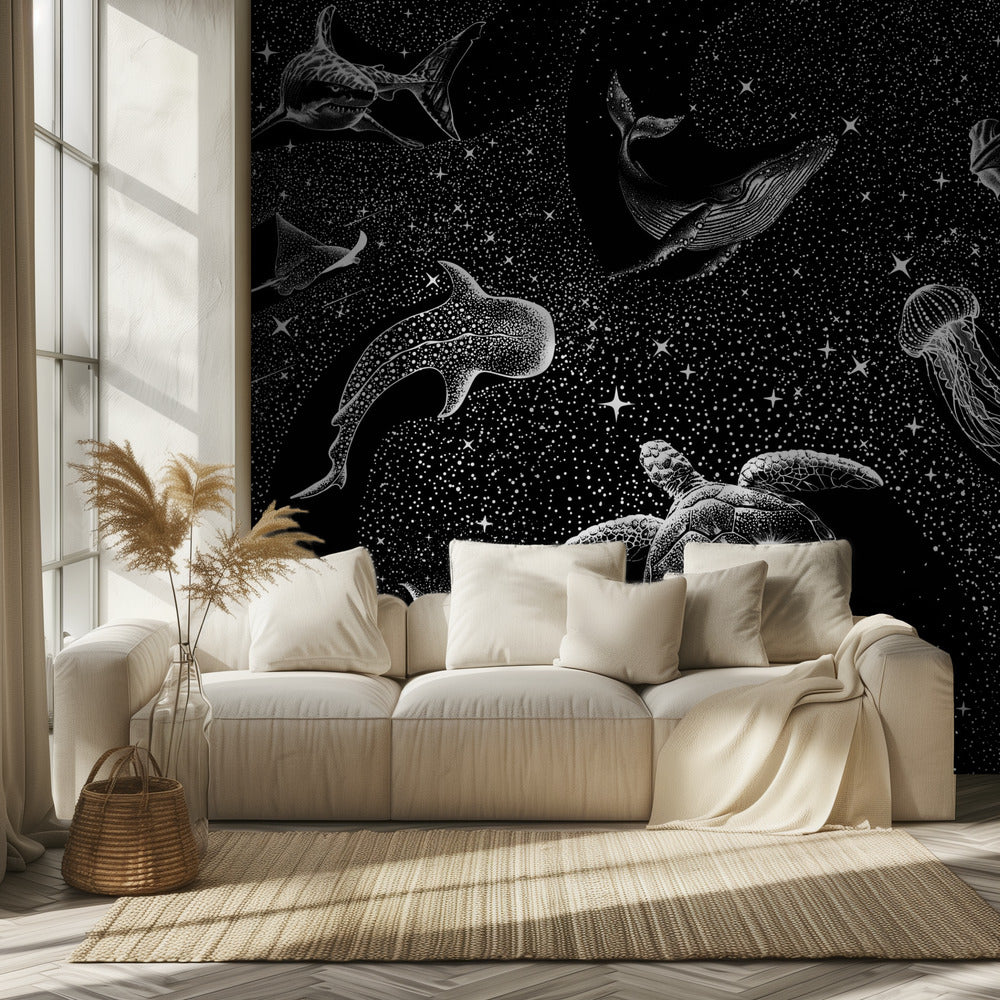 Kosmischer Ozean (Schwarze Version) | Hintergrund