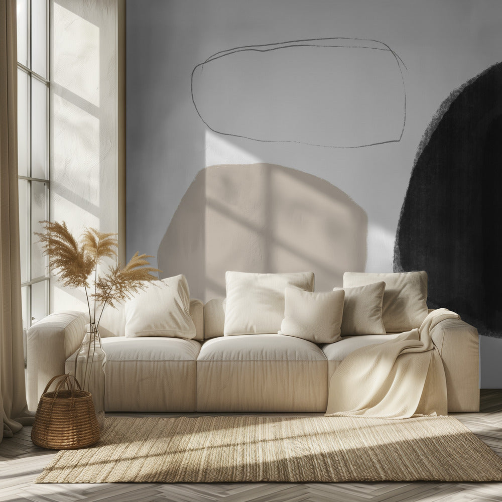Formen und Schatten | Tapete