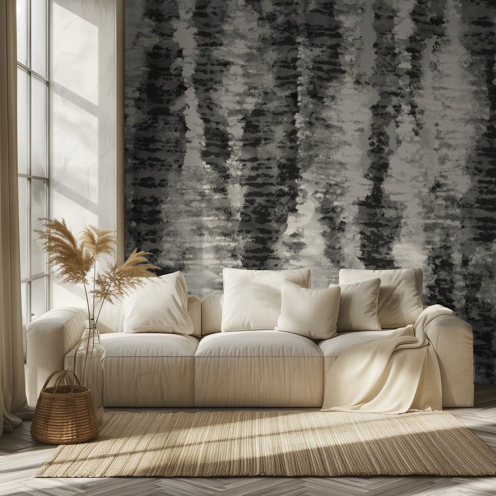 Monochrome Streifen | Tapete