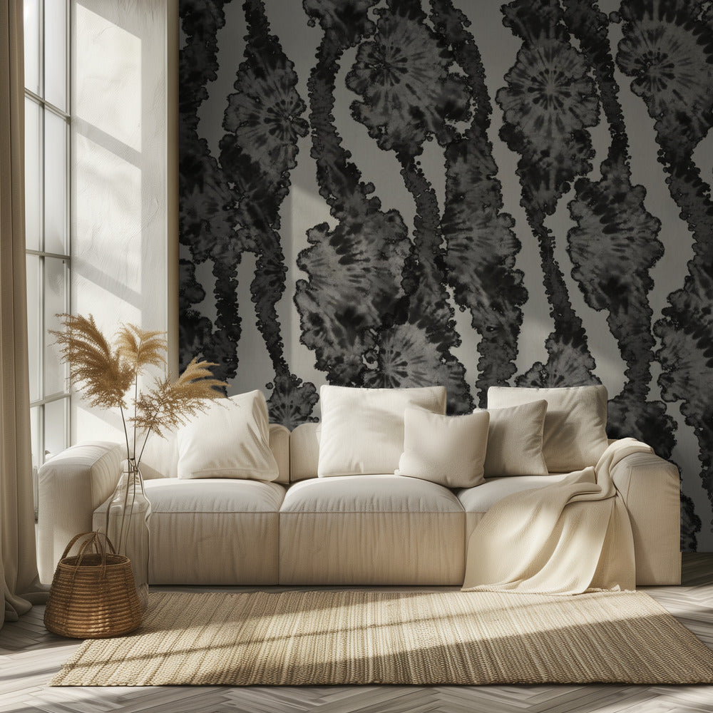 Monochrome Blüten | Tapete