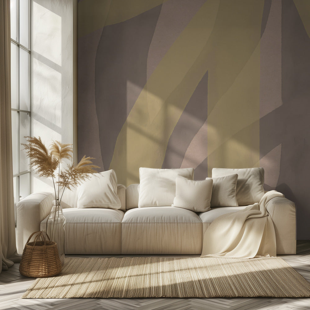 Neutrales abstraktes Aquarell in Nude und Pastell 4 | Tapete